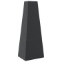 Chimenea de exterior con leñero y diseño de torre acero negro de vidaXL, Chimeneas - Ref: Foro24-4005750, Precio: 184,98 €, D...