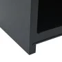 Chimenea de exterior con leñero y diseño de torre acero negro de vidaXL, Chimeneas - Ref: Foro24-4005750, Precio: 166,36 €, D...