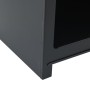 Chimenea de exterior con leñero y diseño de torre acero negro de vidaXL, Chimeneas - Ref: Foro24-4005750, Precio: 184,98 €, D...