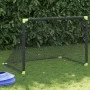 Portería de fútbol infantil plegable negra 90x64x64 cm de vidaXL, Porterías de fútbol - Ref: Foro24-4008438, Precio: 43,43 €,...