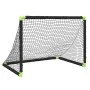 Portería de fútbol infantil plegable negra 90x64x64 cm de vidaXL, Porterías de fútbol - Ref: Foro24-4008438, Precio: 43,43 €,...