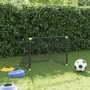 Portería de fútbol infantil plegable negra 90x64x64 cm de vidaXL, Porterías de fútbol - Ref: Foro24-4008438, Precio: 43,43 €,...