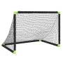 Portería de fútbol infantil plegable negra 90x64x64 cm de vidaXL, Porterías de fútbol - Ref: Foro24-4008438, Precio: 43,43 €,...