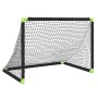 Portería de fútbol infantil plegable negra 90x64x64 cm de vidaXL, Porterías de fútbol - Ref: Foro24-4008438, Precio: 42,41 €,...
