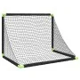 Portería de fútbol infantil plegable negra 90x64x64 cm de vidaXL, Porterías de fútbol - Ref: Foro24-4008438, Precio: 43,43 €,...