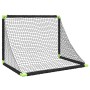 Portería de fútbol infantil plegable negra 90x64x64 cm de vidaXL, Porterías de fútbol - Ref: Foro24-4008438, Precio: 42,41 €,...