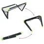 Portería de fútbol infantil plegable negra 90x64x64 cm de vidaXL, Porterías de fútbol - Ref: Foro24-4008438, Precio: 43,43 €,...