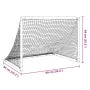 Portería de fútbol infantil plegable negra 90x64x64 cm de vidaXL, Porterías de fútbol - Ref: Foro24-4008438, Precio: 43,43 €,...