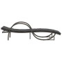 Tumbonas con mesita 2 unidades ratán sintético gris de vidaXL, Tumbonas - Ref: Foro24-368265, Precio: 271,89 €, Descuento: %