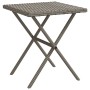 Tumbonas con mesita 2 unidades ratán sintético gris de vidaXL, Tumbonas - Ref: Foro24-368265, Precio: 271,89 €, Descuento: %