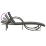 Tumbonas con mesita 2 unidades ratán sintético gris de vidaXL, Tumbonas - Ref: Foro24-368265, Precio: 271,89 €, Descuento: %
