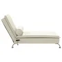 Sofá diván de masaje con cojín de terciopelo crema de vidaXL, Divanes - Ref: Foro24-379457, Precio: 153,45 €, Descuento: %