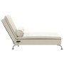 Sofá diván de masaje con cojín de terciopelo crema de vidaXL, Divanes - Ref: Foro24-379457, Precio: 134,69 €, Descuento: %