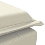 Sofá diván de masaje con cojín de terciopelo crema de vidaXL, Divanes - Ref: Foro24-379457, Precio: 134,69 €, Descuento: %