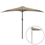 Sombrilla de balcón semicircular palo aluminio taupe 300x155cm de vidaXL, Sombrillas - Ref: Foro24-44594, Precio: 51,29 €, De...