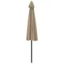 Sombrilla de balcón semicircular palo aluminio taupe 300x155cm de vidaXL, Sombrillas - Ref: Foro24-44594, Precio: 51,29 €, De...