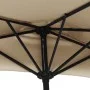 Sombrilla de balcón semicircular palo aluminio taupe 300x155cm de vidaXL, Sombrillas - Ref: Foro24-44594, Precio: 51,29 €, De...