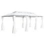 Cenador con cortinas 600x298x270 cm blanco 180g/m² de vidaXL, Carpas y cenadores - Ref: Foro24-310073, Precio: 405,97 €, Desc...