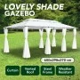 Cenador con cortinas 600x298x270 cm blanco 180g/m² de vidaXL, Carpas y cenadores - Ref: Foro24-310073, Precio: 405,97 €, Desc...