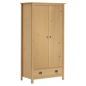 Armario de 2 puertas Hill madera maciza pino 89x50x170cm de vidaXL, Armarios roperos - Ref: Foro24-288947, Precio: 235,95 €, ...