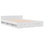 Cama con cajones madera de ingeniería blanco 120x190 cm de vidaXL, Camas y somieres - Ref: Foro24-3280776, Precio: 206,05 €, ...