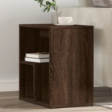Beistelltisch aus braunem Eichensperrholz, 50 x 30 x 50 cm von vidaXL, Seitentische - Ref: Foro24-840567, Preis: 34,01 €, Rab...