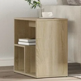 Mesa auxiliar de madera contrachapada color roble 50x30x50 cm de vidaXL, Mesas auxiliares - Ref: Foro24-840559, Precio: 36,37...