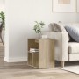 Mesa auxiliar de madera contrachapada color roble 50x30x50 cm de vidaXL, Mesas auxiliares - Ref: Foro24-840559, Precio: 36,95...