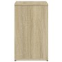 Mesa auxiliar de madera contrachapada color roble 50x30x50 cm de vidaXL, Mesas auxiliares - Ref: Foro24-840559, Precio: 36,95...
