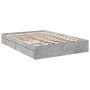 Cama con cajones madera ingeniería gris hormigón 160x200 cm de vidaXL, Camas y somieres - Ref: Foro24-3280646, Precio: 175,73...