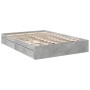 Cama con cajones madera ingeniería gris hormigón 160x200 cm de vidaXL, Camas y somieres - Ref: Foro24-3280646, Precio: 175,73...