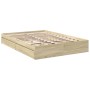 Cama con cajones madera ingeniería roble Sonoma 150x200 cm de vidaXL, Camas y somieres - Ref: Foro24-3280652, Precio: 172,85 ...