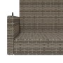 Banco columpio de ratán sintético gris 119x56x48 cm de vidaXL, Bancos de jardín - Ref: Foro24-365627, Precio: 119,41 €, Descu...