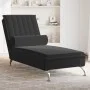 Sofá diván de masaje con cojín de terciopelo negro de vidaXL, Divanes - Ref: Foro24-379464, Precio: 112,09 €, Descuento: %