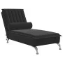 Sofá diván de masaje con cojín de terciopelo negro de vidaXL, Divanes - Ref: Foro24-379464, Precio: 112,09 €, Descuento: %