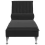 Sofá diván de masaje con cojín de terciopelo negro de vidaXL, Divanes - Ref: Foro24-379464, Precio: 112,09 €, Descuento: %