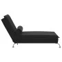 Sofá diván de masaje con cojín de terciopelo negro de vidaXL, Divanes - Ref: Foro24-379464, Precio: 112,09 €, Descuento: %