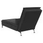 Sofá diván de masaje con cojín de terciopelo negro de vidaXL, Divanes - Ref: Foro24-379464, Precio: 112,09 €, Descuento: %