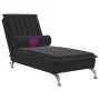 Sofá diván de masaje con cojín de terciopelo negro de vidaXL, Divanes - Ref: Foro24-379464, Precio: 112,09 €, Descuento: %
