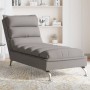 Sofá diván de masaje con cojines de tela gris taupe de vidaXL, Divanes - Ref: Foro24-379479, Precio: 195,96 €, Descuento: %