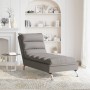 Sofá diván de masaje con cojines de tela gris taupe de vidaXL, Divanes - Ref: Foro24-379479, Precio: 195,96 €, Descuento: %