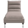 Sofá diván de masaje con cojines de tela gris taupe de vidaXL, Divanes - Ref: Foro24-379479, Precio: 195,96 €, Descuento: %