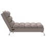 Sofá diván de masaje con cojines de tela gris taupe de vidaXL, Divanes - Ref: Foro24-379479, Precio: 195,96 €, Descuento: %