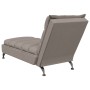 Sofá diván de masaje con cojines de tela gris taupe de vidaXL, Divanes - Ref: Foro24-379479, Precio: 195,96 €, Descuento: %