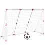 Portería de fútbol con balones 2 en 1 blanco 184x64x124 cm de vidaXL, Porterías de fútbol - Ref: Foro24-4008437, Precio: 54,9...