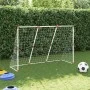 Portería de fútbol con balones 2 en 1 blanco 184x64x124 cm de vidaXL, Porterías de fútbol - Ref: Foro24-4008437, Precio: 42,5...