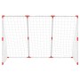 Portería de fútbol con balones 2 en 1 blanco 184x64x124 cm de vidaXL, Porterías de fútbol - Ref: Foro24-4008437, Precio: 54,9...