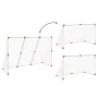 Portería de fútbol con balones 2 en 1 blanco 184x64x124 cm de vidaXL, Porterías de fútbol - Ref: Foro24-4008437, Precio: 42,5...