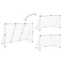 Portería de fútbol con balones 2 en 1 blanco 184x64x124 cm de vidaXL, Porterías de fútbol - Ref: Foro24-4008437, Precio: 54,9...