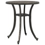 Mesa de jardín aluminio fundido bronce Ø48x53 cm de vidaXL, Mesas de jardín - Ref: Foro24-4002823, Precio: 69,12 €, Descuento: %